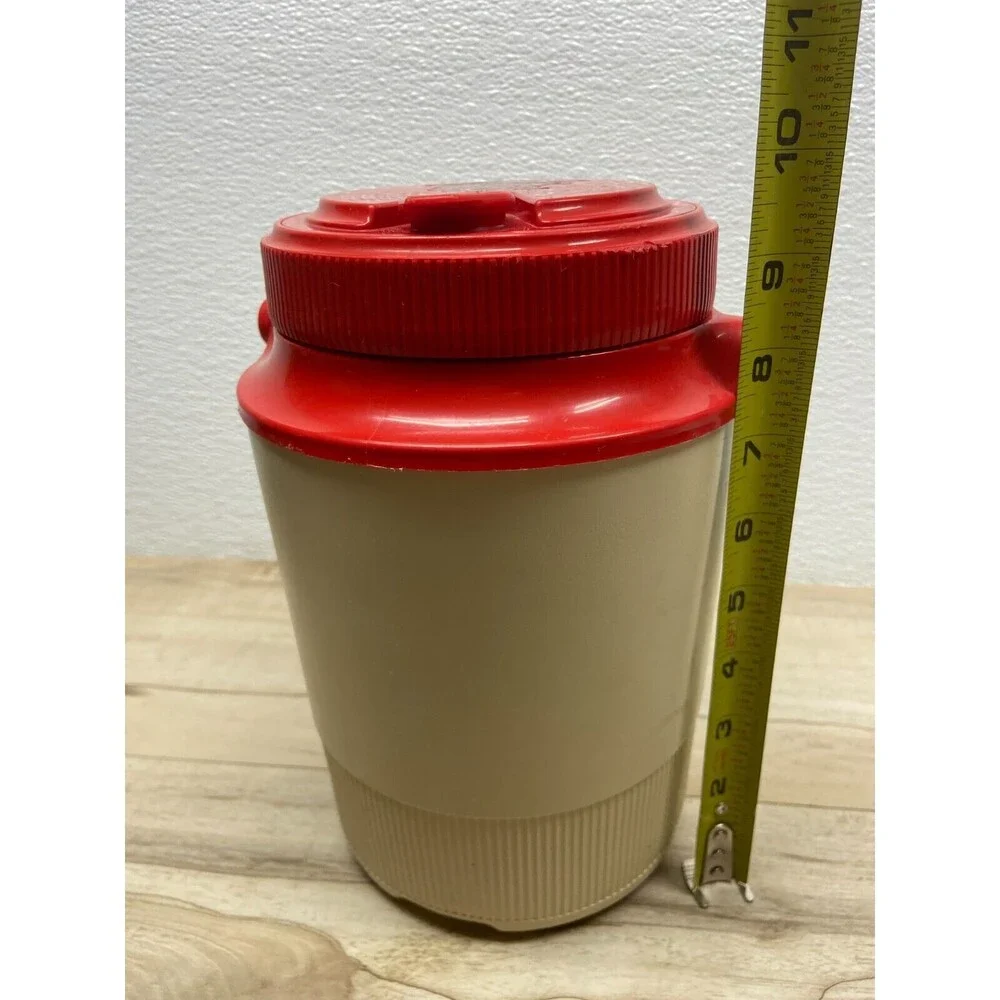 Vtg 1980 Gott Pizza Hut Logo 1/2 Gallon Thermos Water Cooler Jug